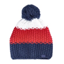 4F Wintermütze (Bommel) M461 Cap - rot/weiss/dunkelblau