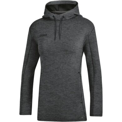 JAKO Kapuzenpullover Premium Basics (Double-Tech-Knit) anthrazitgrau Damen