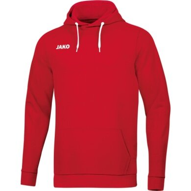 JAKO Kapuzenpullover Hoodie Base (70% Bio-Baumwolle) rot Herren