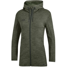 JAKO Kapuzenjacke Premium Basics (Double-Tech-Knit) khakibraun Damen