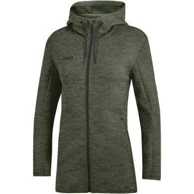 JAKO Kapuzenjacke Premium Basics (Double-Tech-Knit) khakibraun Damen