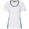 Head Tennis-Shirt Club Technical weiss/grün Damen