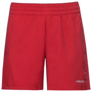 Head Tennishose Short Club (UV-Schutz) kurz rot Damen