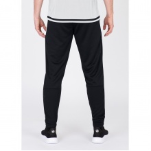 JAKO Trainingshose Pant Active (100% Polyester) lang schwarz/weiss Herren