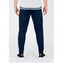 JAKO Trainingshose Pant Active (100% Polyester) lang marineblau/weiss Herren