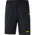 JAKO Trainingshose Short Premium Champ 2.0 kurz schwarz/gelb Herren