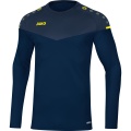 JAKO Sport-Langarmshirt Sweat Champ 2.0 (100% Polyester) marineblau/gelb Kinder