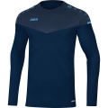 JAKO Sport-Langarmshirt Sweat Champ 2.0 (100% Polyester) marineblau/hellblau Kinder