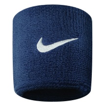 Nike Schweissband Swoosh (72% Baumwolle) obsidianblau - 2 Stück