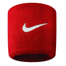 Nike Schweissband Swoosh (72% Baumwolle) rot - 2 Stück