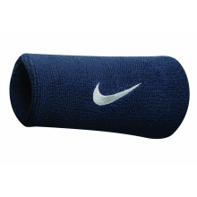 Nike Schweissband Swoosh Jumbo (74% Baumwolle) obsidian - 2 Stück