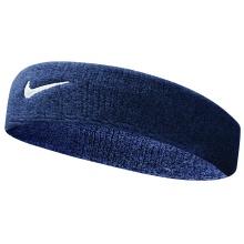 Nike Stirnband Swoosh (70% Baumwolle) obsidian - 1 Stück