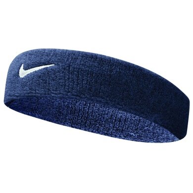 Nike Stirnband Swoosh (70% Baumwolle) obsidian - 1 Stück