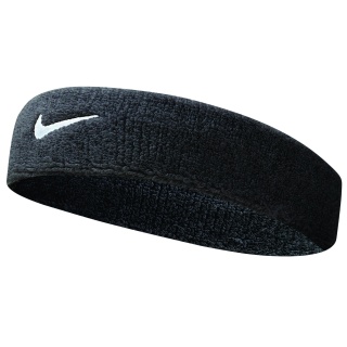 Nike Stirnband Swoosh (70% Baumwolle) schwarz - 1 Stück