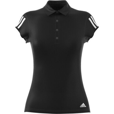 adidas Tennis-Polo Club 3 Stripes schwarz Damen