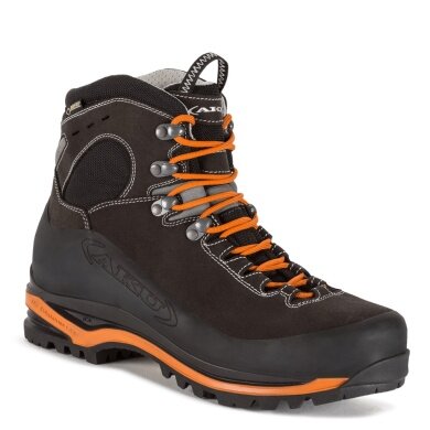 AKU Wanderschuhe Superalp GTX (Exkursions-Bergstiefel, wasserdicht, Made in Italy) anthrazit/orange Herren