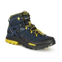 AKU Wanderschuhe Rocket Mid GTX (Fast-Hiking, wasserdicht) blau/gelb Herren