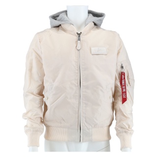 Alpha Industries Fliegerjacke MA-1 TT mit Kapuze jetstream-weiss Herren