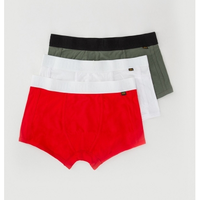 Alpha Industries Boxershorts Al Tape grün/rot/weiss Herren - 3er Pack