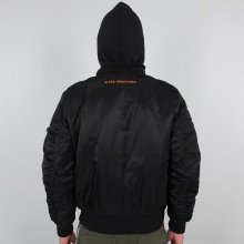 Alpha Industries Fliegerjacke MA-1 D-Tec SE (Special Edition) - winddicht, wasserabweisend - schwarz/orange Herren