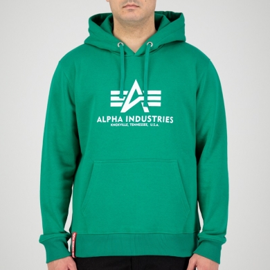 Alpha Industries Kapuzenpullover (Hoodie) Basic grün Herren