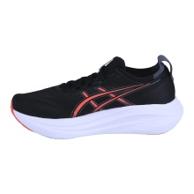 Asics Laufschuhe Gel Nimbus 27 (Dämpfung) 2025 schwarz/koralle Herren