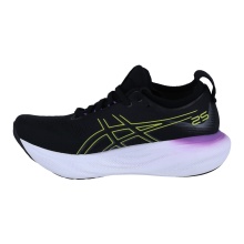 Asics Laufschuhe Gel Nimbus 25 (Dämpfung) schwarz/gelb/lila/mint Damen