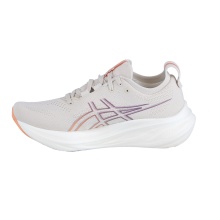 Asics Laufschuhe Gel Nimbus 26 2024 (Dämpfung) beige/orange Damen