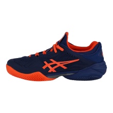 Asics Tennisschuhe Gel Court FF 3 Clay/Sandplatz/Stabilität 2024 dunkelblau/orange Herren