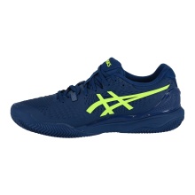 Asics Tennisschuhe Gel Resolution 9 Clay/Sandplatz (Stabilität) 2024 makoblau/gelb Herren