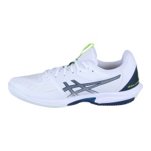 Asics Tennisschuhe Solution Speed FF 3 Clay/Sandplatz/Leichtigkeit 2024 weiss/makoblau Herren