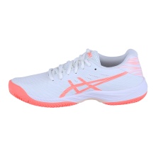 Asics Tennisschuhe Gel Game 9 Clay/Sandplatz 2024 weiss/korallrot Damen