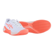 Asics Tennisschuhe Gel Challenger 14 Clay/Sandplatz (Dämpfung) 2024 weiss/koralle Damen