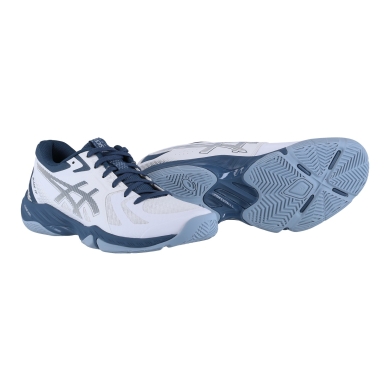 Asics Indoorschuhe Blade FF (Squash- und Badminton-Schuh) 2024 weiss/indigoblau Herren