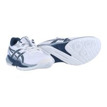 Asics Hallen-Indoorschuhe Powerbreak FF (Stabilität) weiss/indigoblau Herren