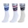 Asics Tennissocken Multisport Logo Crew weiss/beige 3 Paar