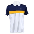 Australian Tennis-Polo Ace gestreift #20 weiss/navy Herren