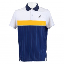 Australian Tennis-Polo Ace gestreift #20 navy/weiss Herren