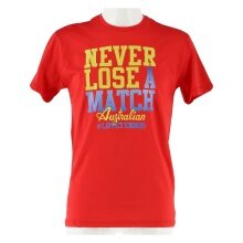 Australian Tshirt Never Lose rot Herren