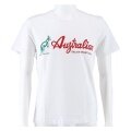 Australian Tennis-Tshirt Logo (100% Baumwolle) weiss/rot Herren