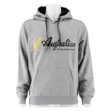 Australian Hoodie Logo hellgrau/schwarz Herren