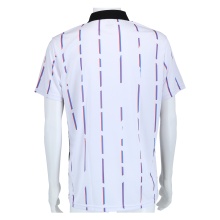 Australian Tennis-Polo Stripe in Ace weiss Herren