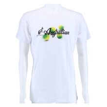 Australian Tennis Tshirt Australian Balls (Baumwolle) weiss Herren