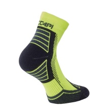 Accapi Laufsocke Quarter Trail Running fluogrün/schwarz - 1 Paar