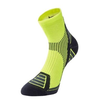 Accapi Laufsocke Quarter Trail Running fluogrün/schwarz - 1 Paar