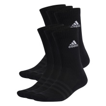 adidas Sportsocken Crew Cushioned Sportswear schwarz - 6 Paar