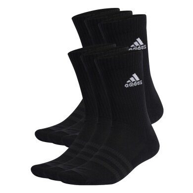 adidas Sportsocken Crew Cushioned Sportswear schwarz - 6 Paar