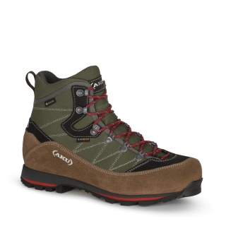 AKU Wanderschuhe Trekker Lite III Wide GTX (wasserdicht, weit) grün/braun Herren