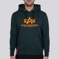 Alpha Industries Kapuzenpullover (Hoodie) Basic Logo petrolblau Herren