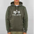 Alpha Industries Kapuzenpullover (Hoodie) Basic Logo olivegrün Herren